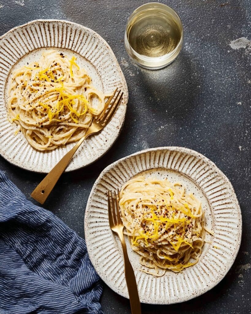 Creamy Lemon Cacio e Pepe Recipe
