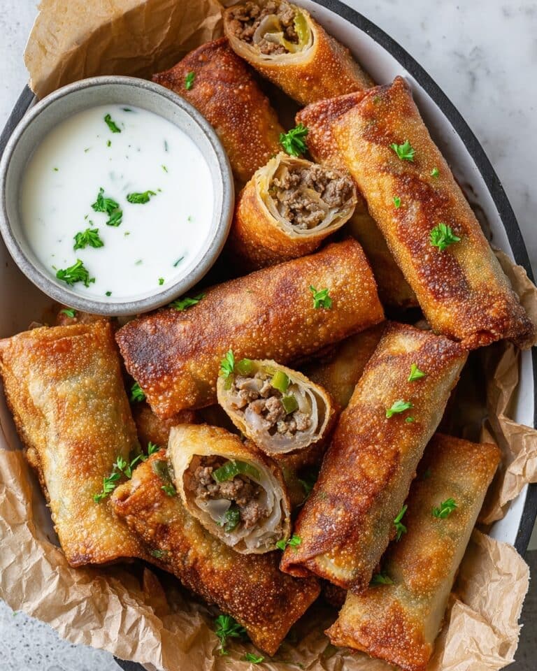 Philly Cheesesteak Egg Rolls Recipe