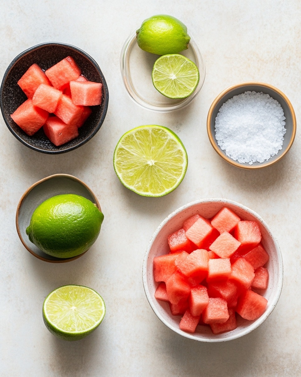 The image shows a clear glass cup with two scoops of bright red sorbet, one scoop stacked on top of the other. The texture of the sorbet is smooth with some small ice crystals visible, giving it a fresh and cool look. A small wedge of green lime rests on the edge of the glass, adding a pop of color and hinting at a citrus flavor. The glass sits on a white marbled surface, creating a clean and elegant background. Photo taken with an iphone --ar 4:5 --v 7