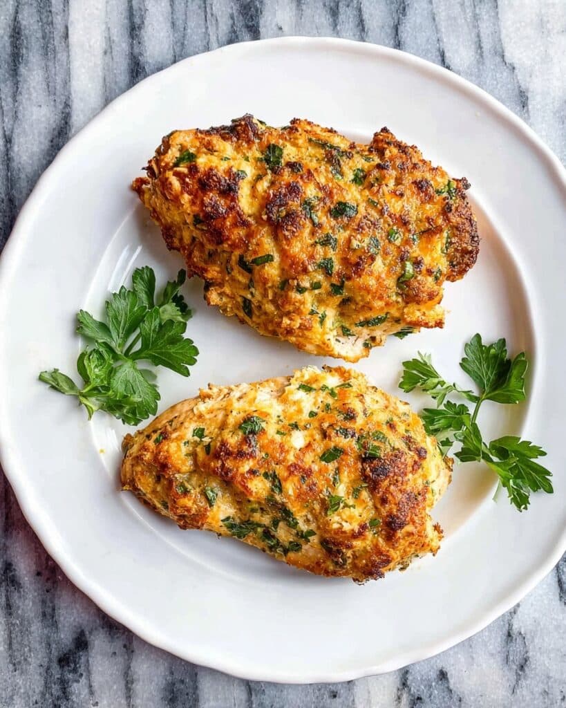 Keto Cheesy Chicken in the Air Fryer Recipe