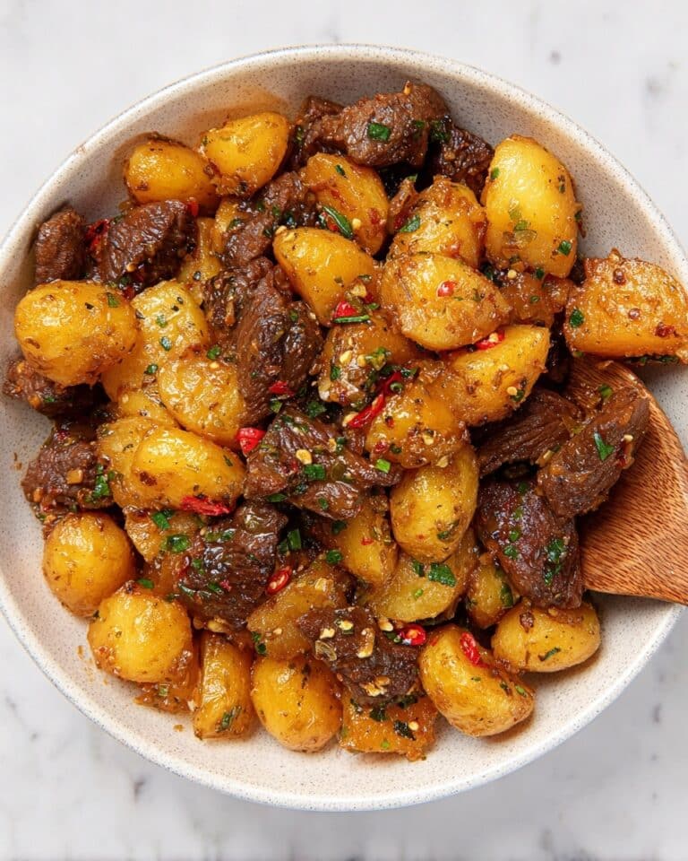 Garlic Butter Steak Bites and Potatoes Recipe