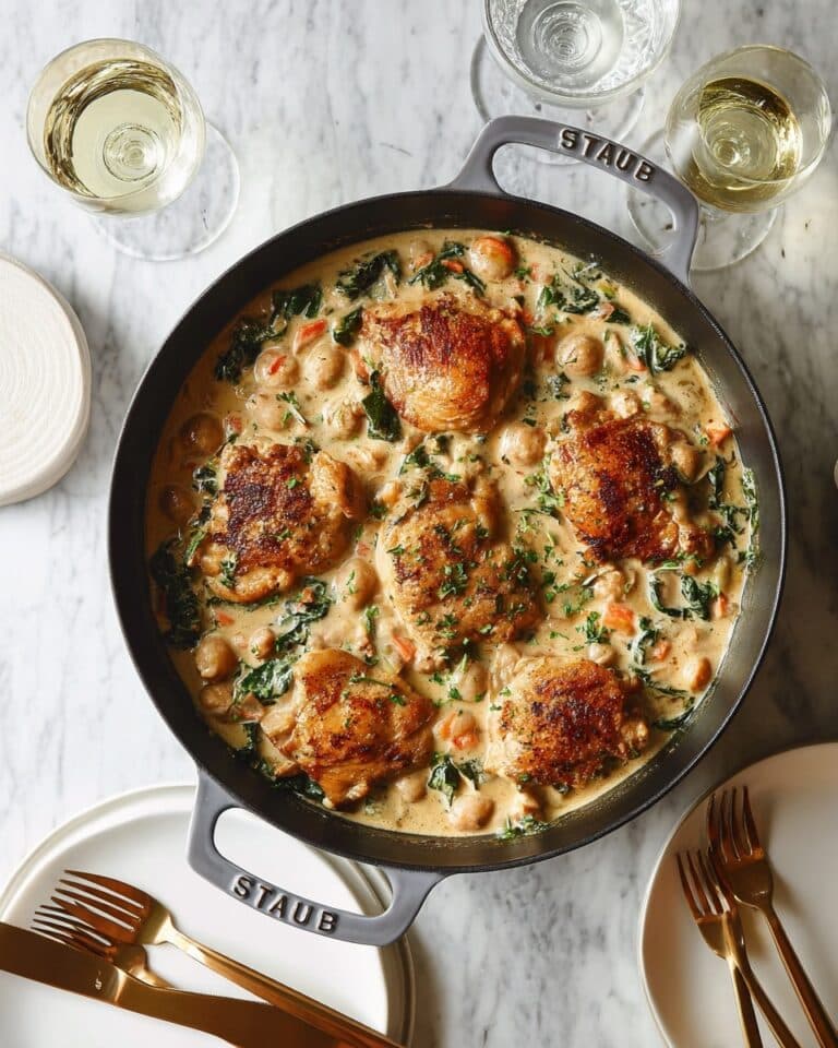 Creamy Chicken and Gnocchi Bake with Kale and Parmesan Recipe