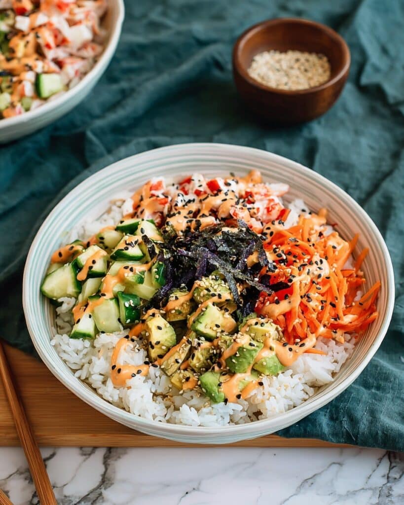 California Roll Sushi Bowls Recipe