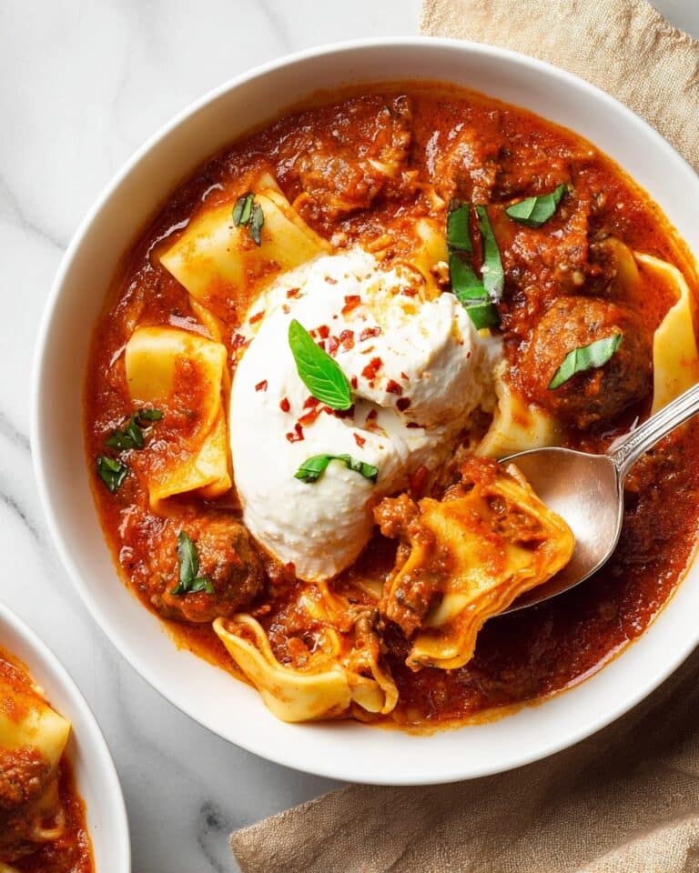 Slow Cooker Lasagna Soup Recipe