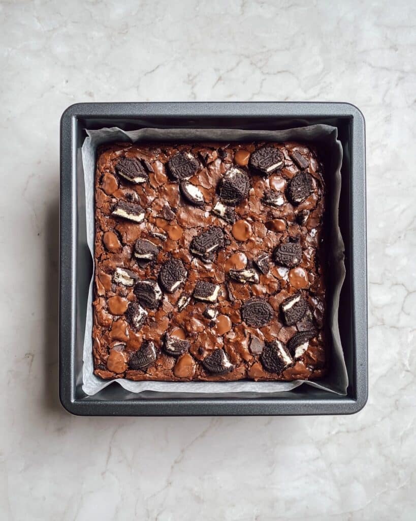 Easy Fudgy Oreo Brownies Recipe
