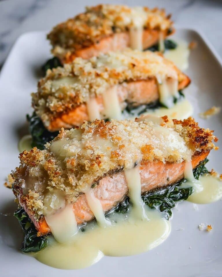 Baked Salmon with Spinach and Mozzarella Bliss Recipe