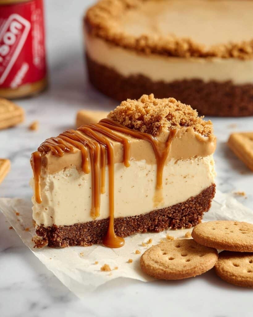 Biscoff Cheesecake {5 Ingredients!} Recipe