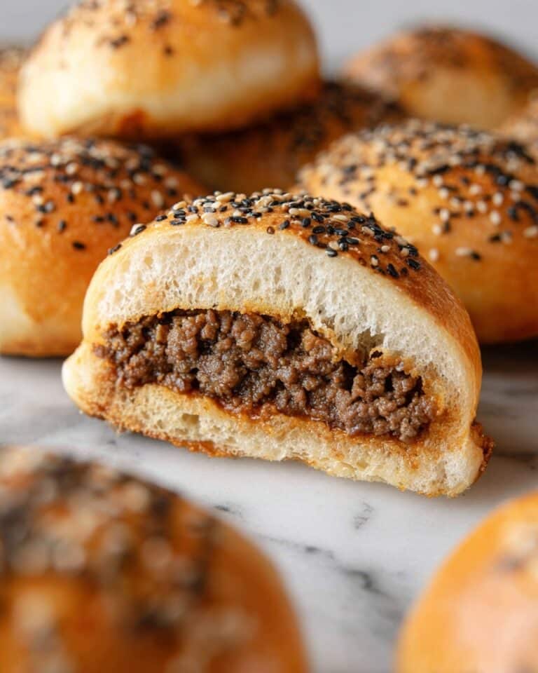 Easy Baked Meat Buns | Soft & Juicy Recipe