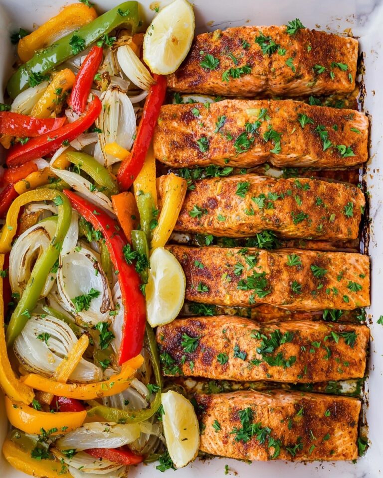 Sheet Pan Salmon Fajitas Recipe