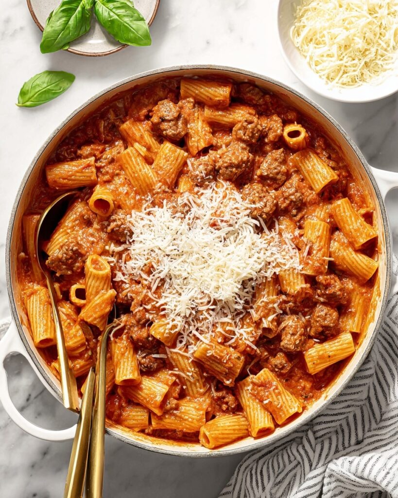 Creamy Italian Sausage Rigatoni Recipe