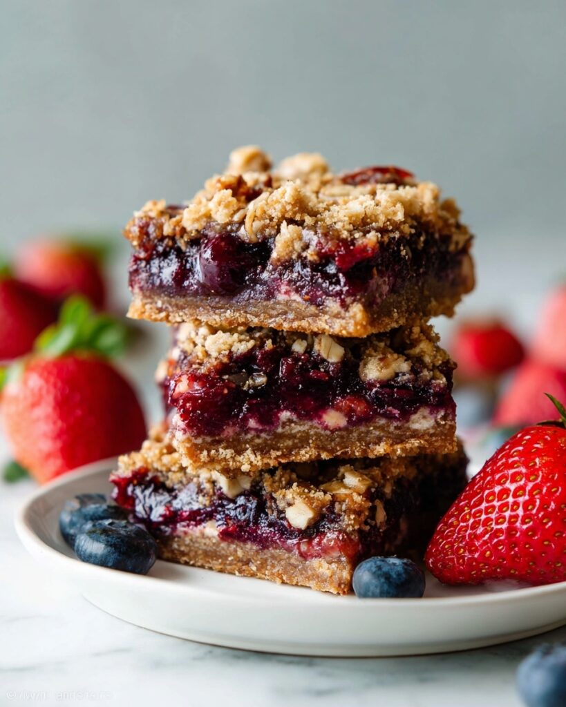 Healthy Berry Streusel Bars Recipe