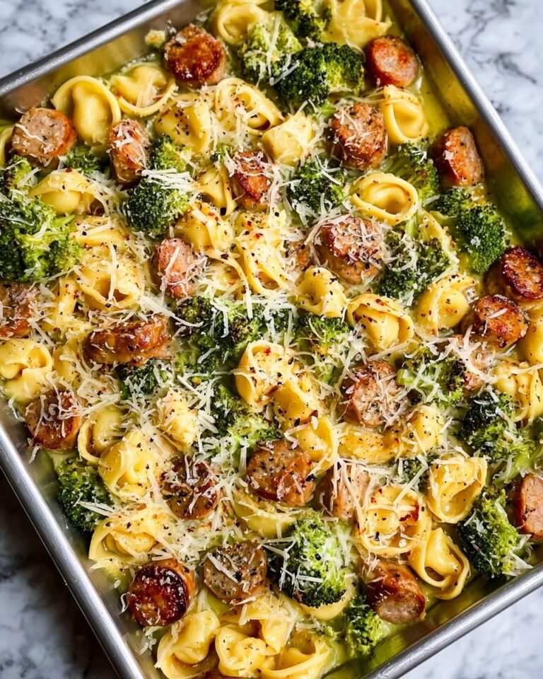 Sheet Pan Broccoli Tortellini Bake Recipe