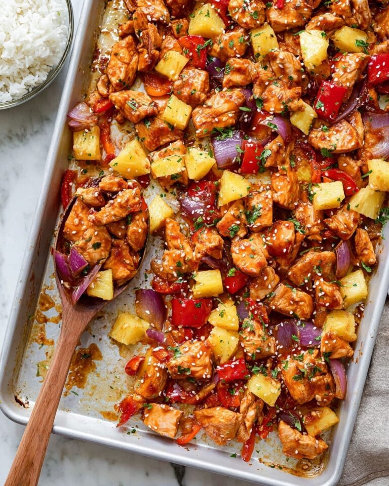 Sheet Pan Hawaiian Chicken Recipe