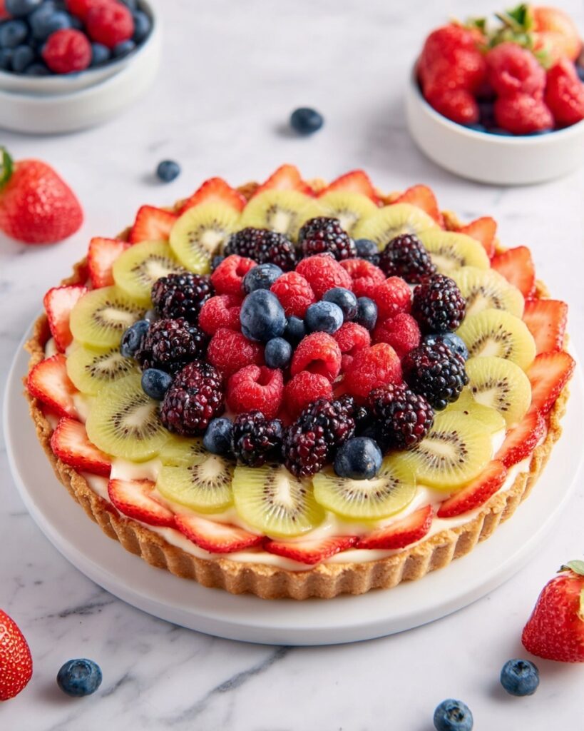 Fruit Tart with Custard and Fresh Fruit Recipe