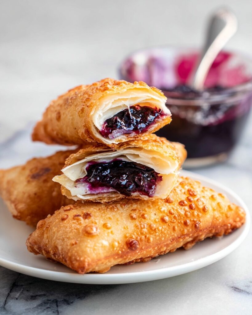 Blueberry Cheesecake Egg Rolls Recipe