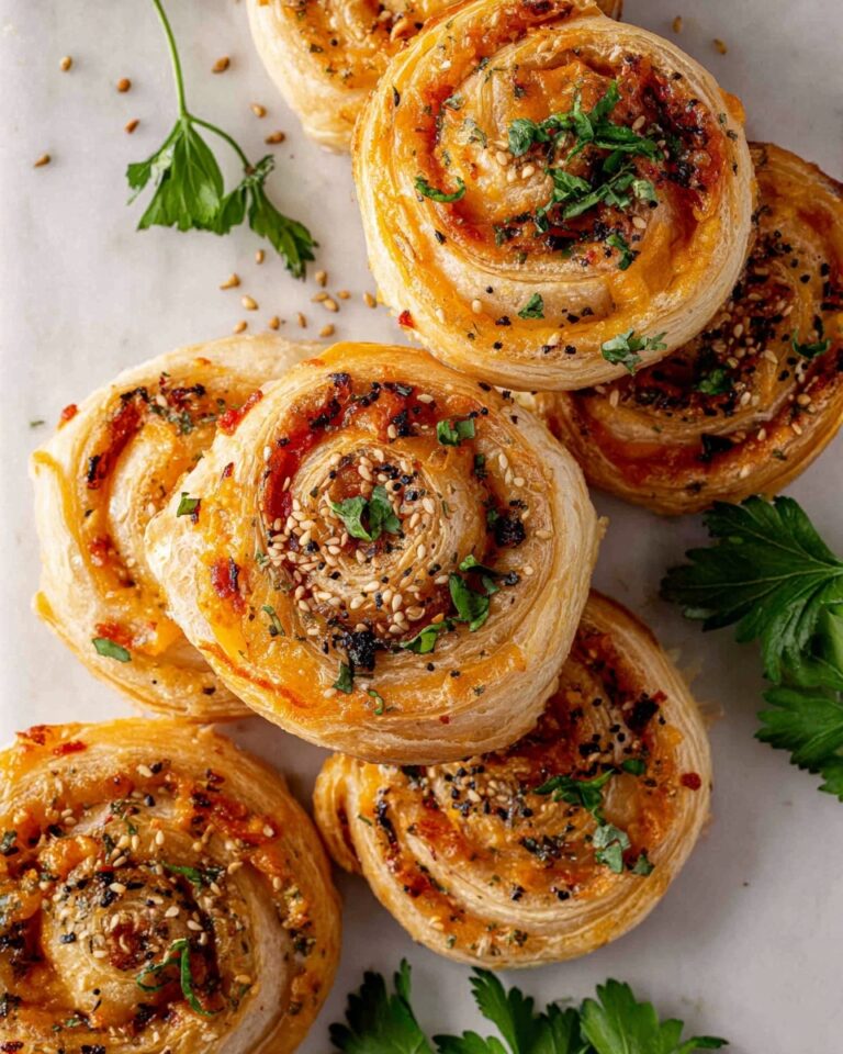 Ham and Cheese Puff Pastry Pinwheels Recipe