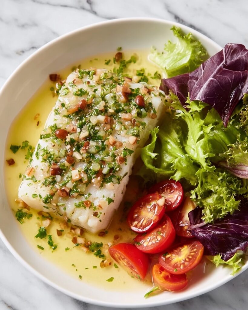 Pan-Seared Halibut with Lemon Capers Sauce Recipe