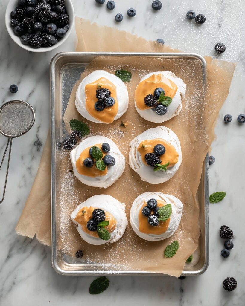 Ginger-y Citrus Curd with Crisp Meringues and Fresh Berries Recipe