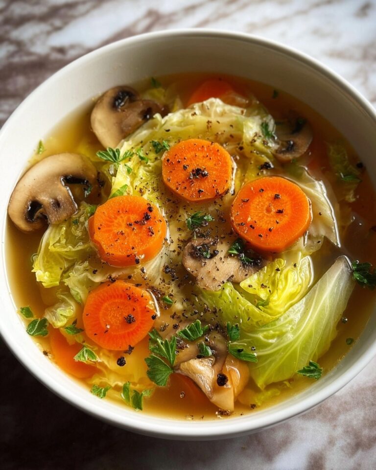 Hearty Cabbage Mushroom Soup Recipe