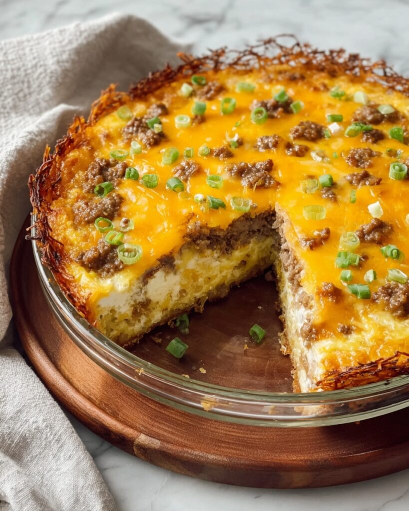 Hash Brown Crust Sausage Quiche Recipe