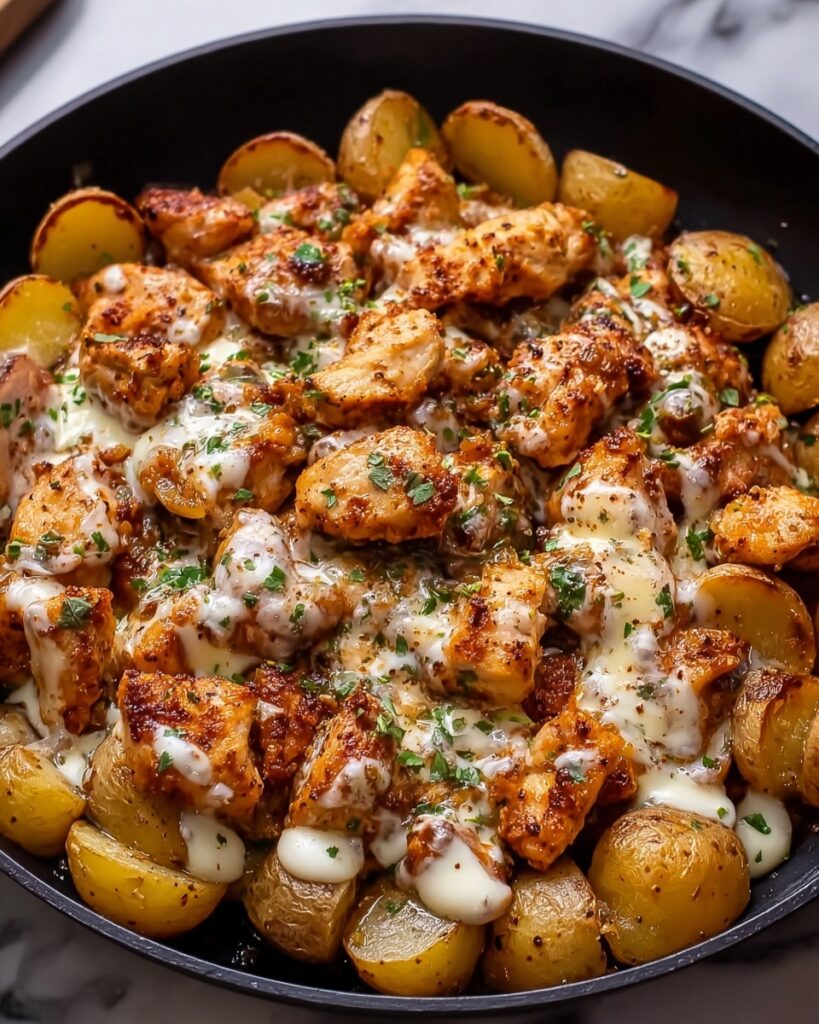 Garlic Parmesan Chicken and Potatoes (One-Pan Dinner) Recipe