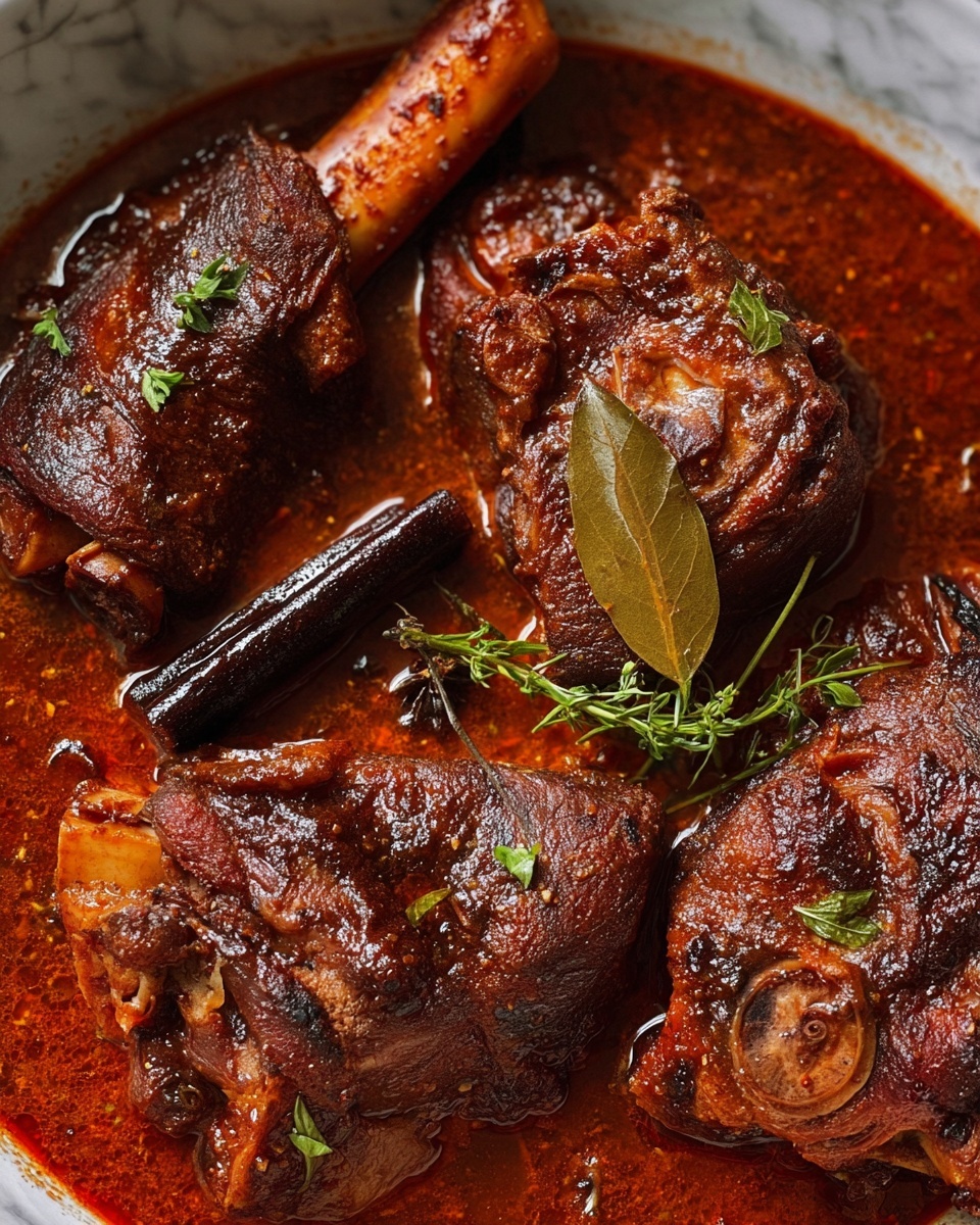 Greek-Style Braised Lamb Shanks with Mashed Potatoes Recipe