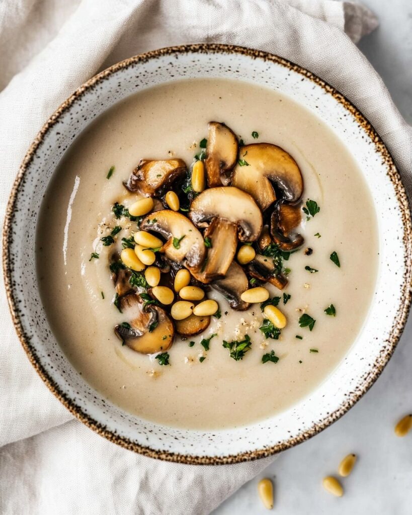 Vegan Cream of Mushroom Soup Recipe