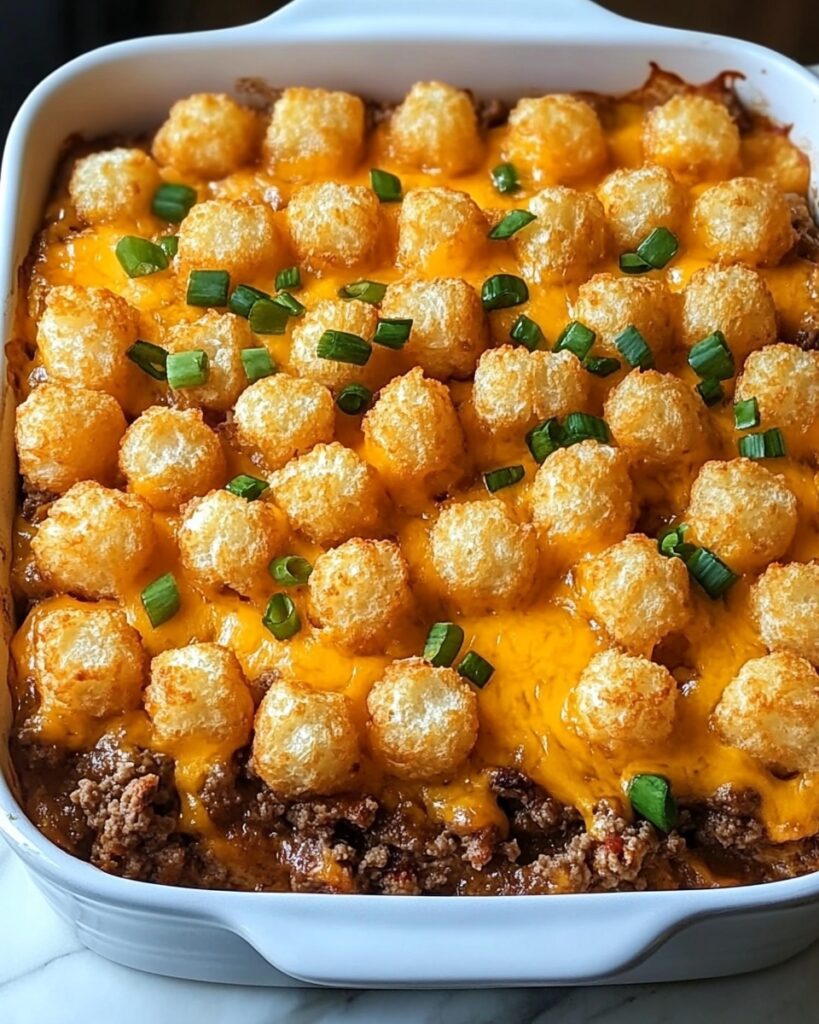 Tater Tot Casserole with Ground Beef Recipe