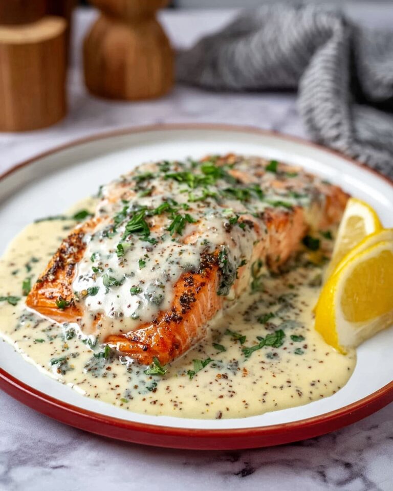 Salmon with Lemon Cream Sauce Recipe