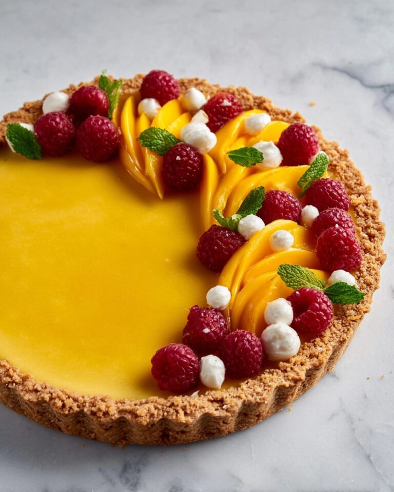 Mango Curd Tart with Toasted Coconut Crust Recipe