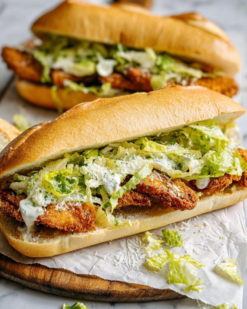 Chicken Caesar Sandwiches Recipe
