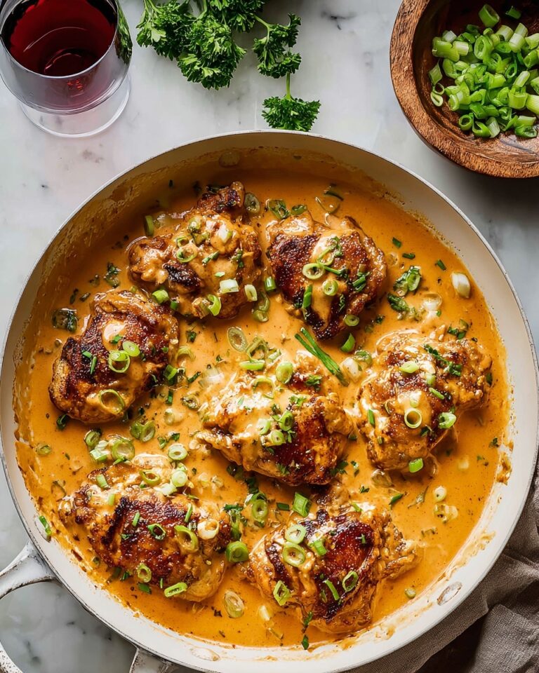 Skillet Bang Bang Chicken Thighs Recipe