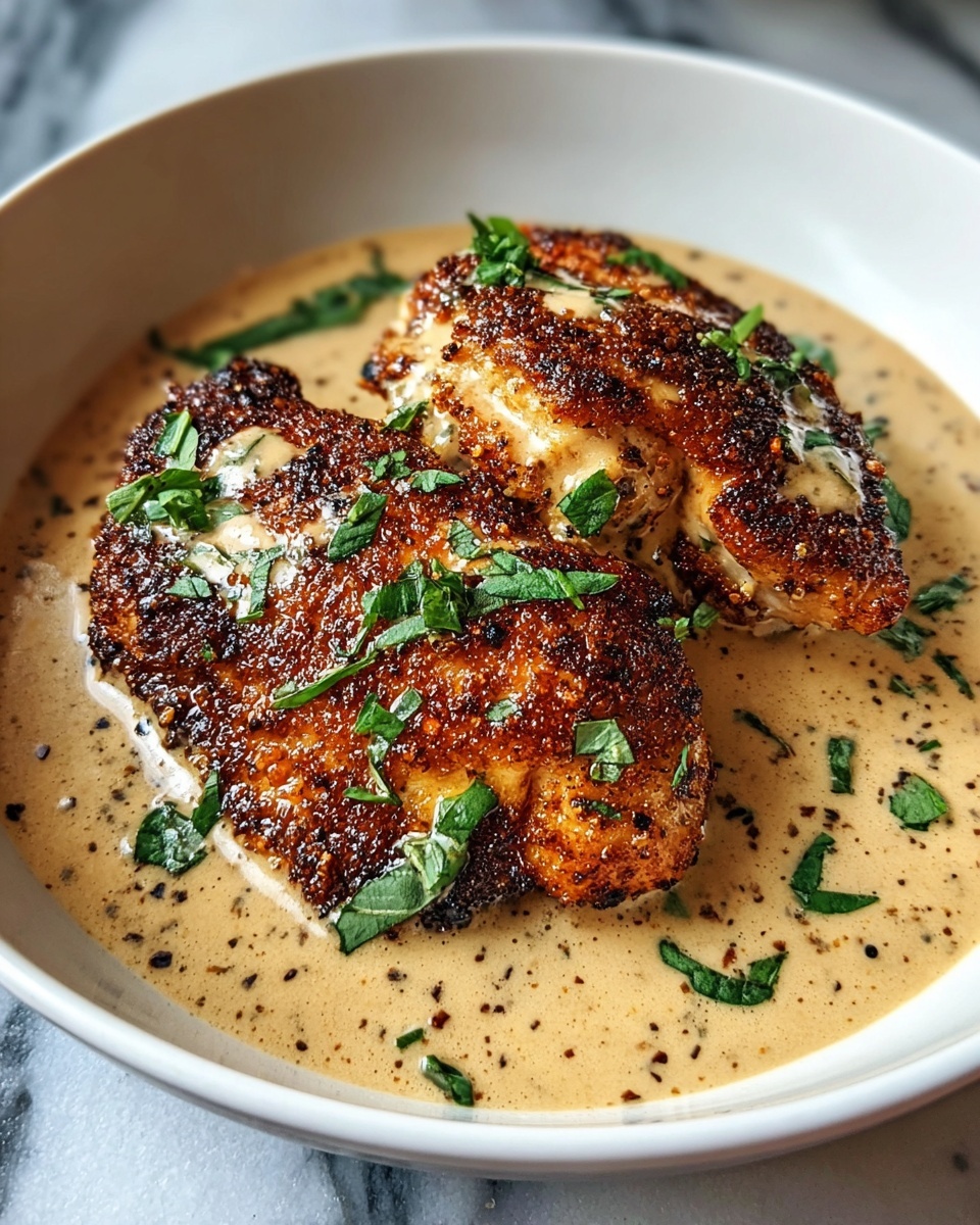 Crispy Parmesan Chicken with Rich Garlic Cream Sauce Recipe