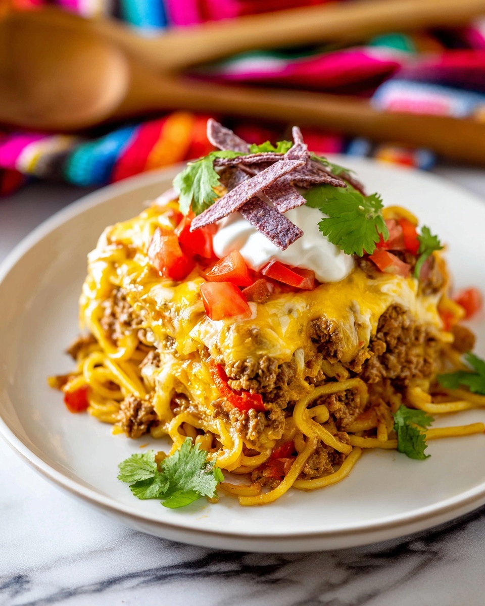 Taco Spaghetti Bake Recipe